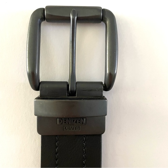 LEVI’S DENZIEN Reversible Belt in Brown and Black Faux Leather, Men’s XL (40-44) - Picture 7 of 12